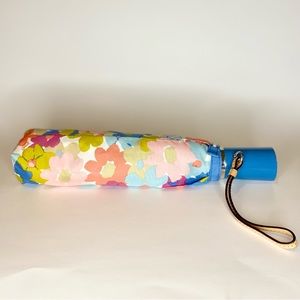 Coach Cornflower Blue Poppy Pattern Umbrella